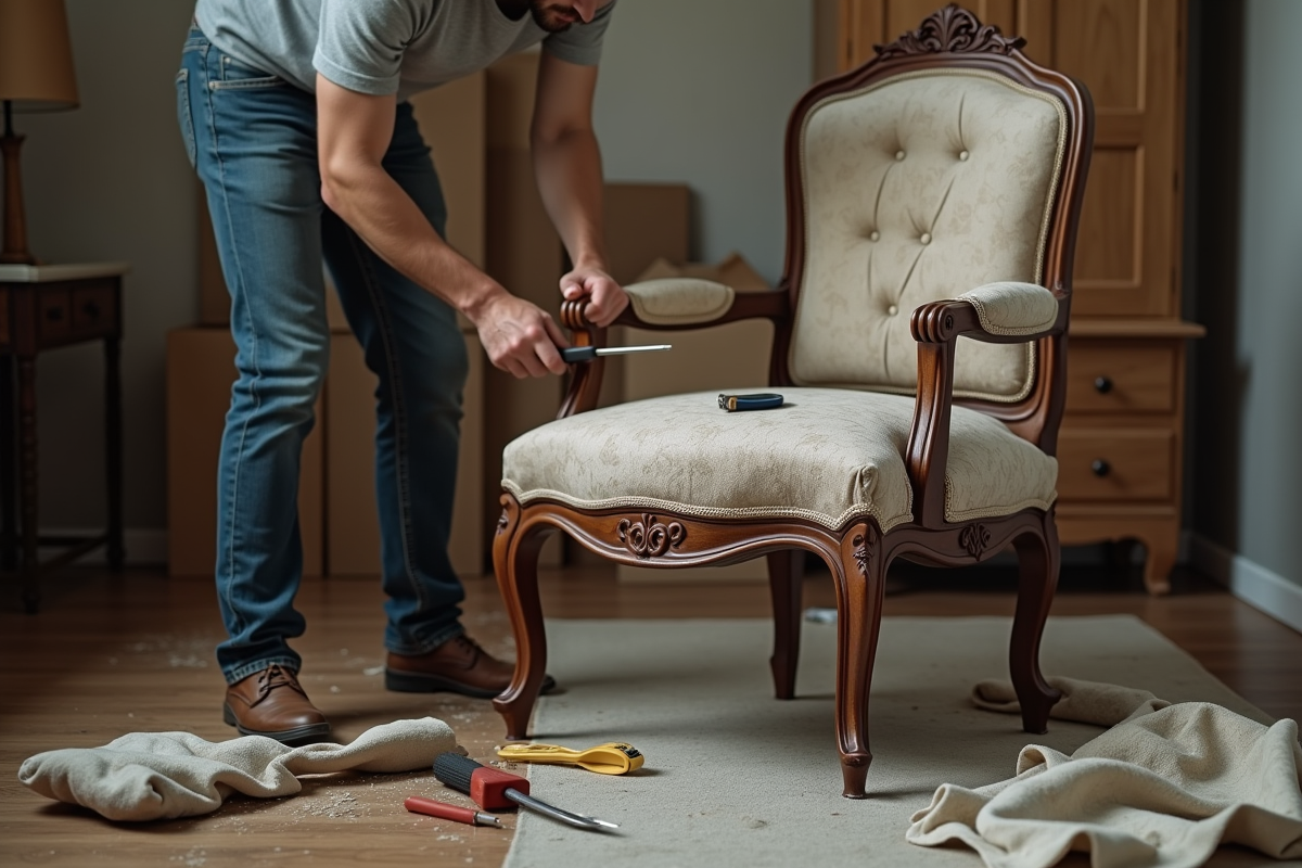 tissu chaise