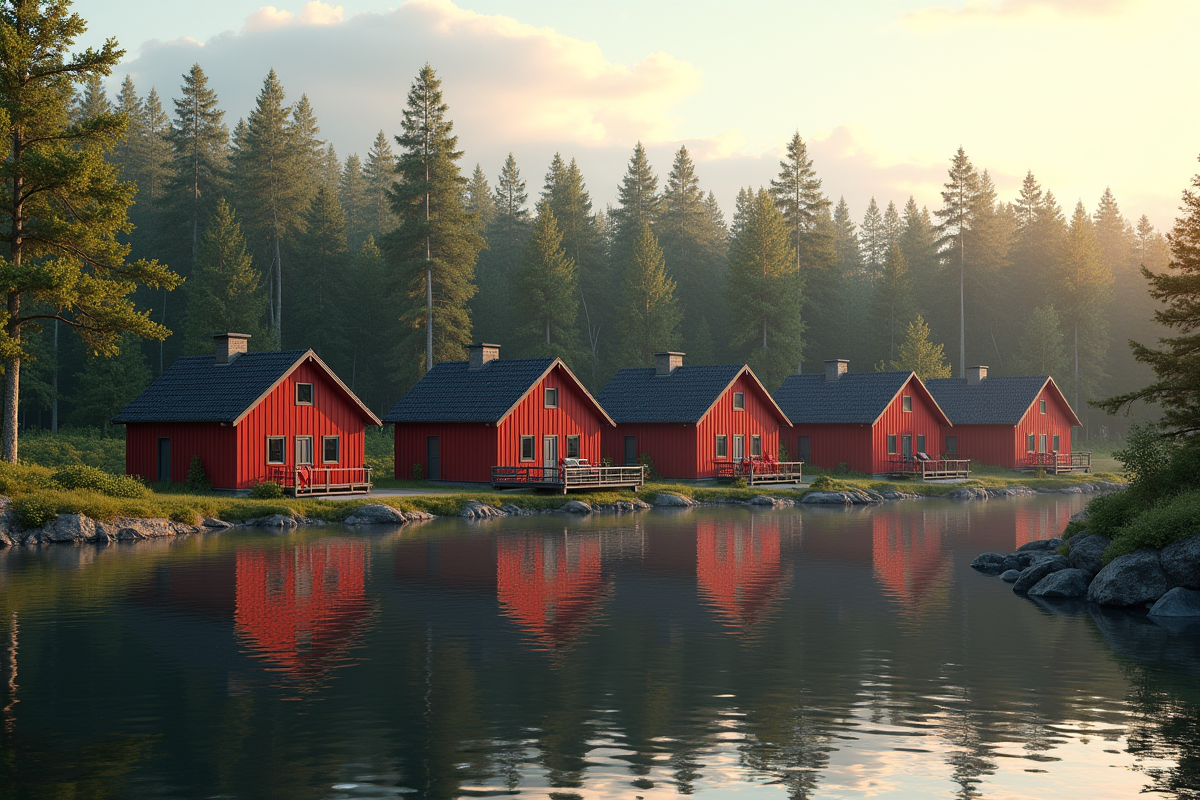 maisons rouges